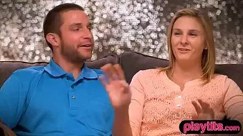 Ordinary US couple tries a threesome sex for the first time